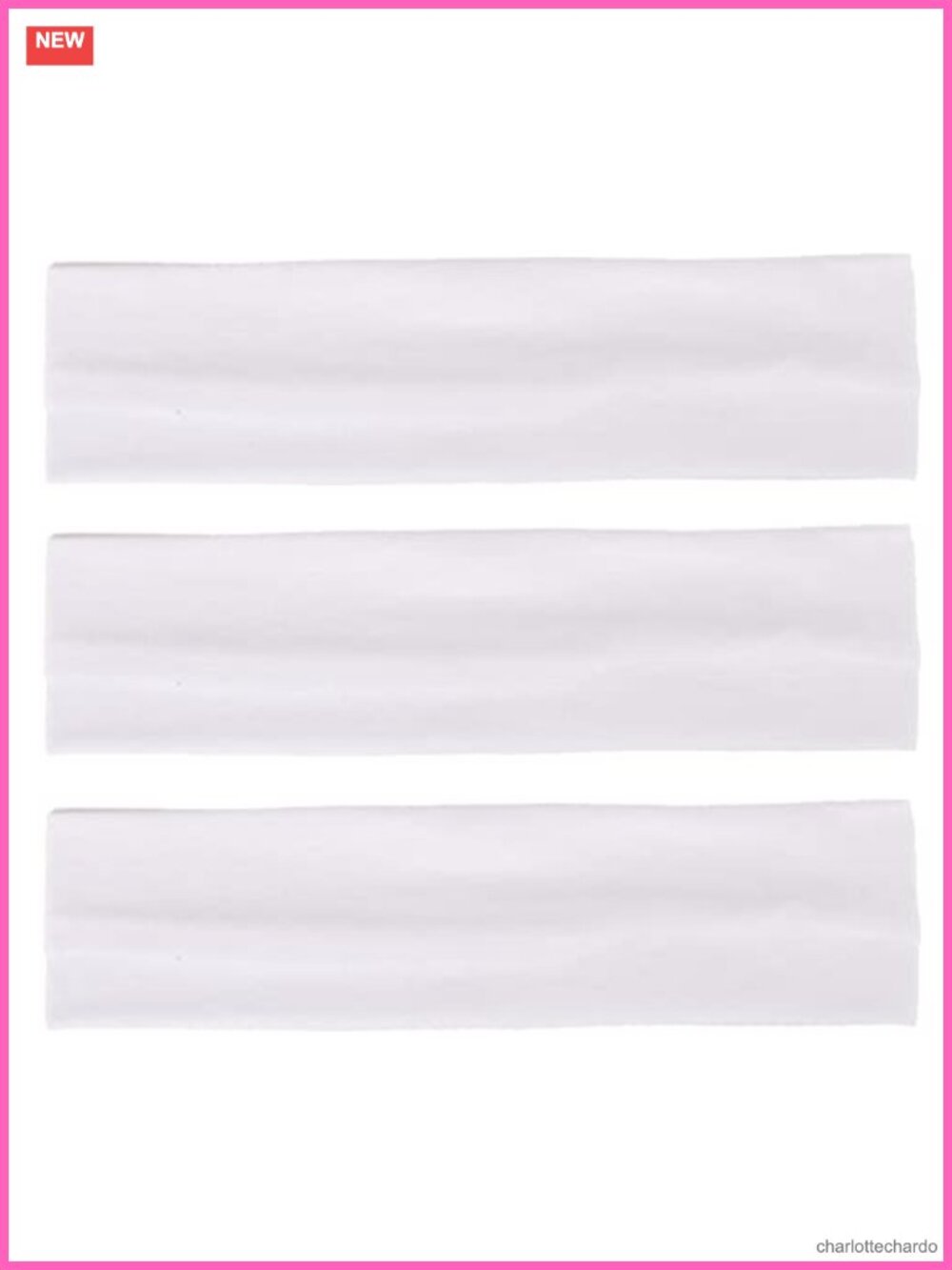 3 Pack Cotton Yoga Headbands Stretchy Sport Hairwarp for Running Gym Workout